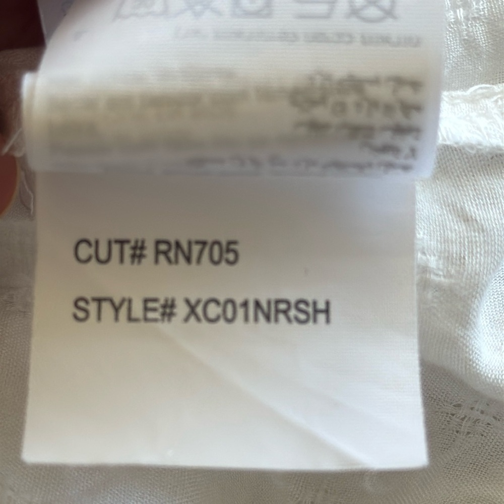 RVCA button down blouse with cutout on back - Picture 11 of 11